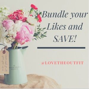Bundle your “likes” and save on shipping!